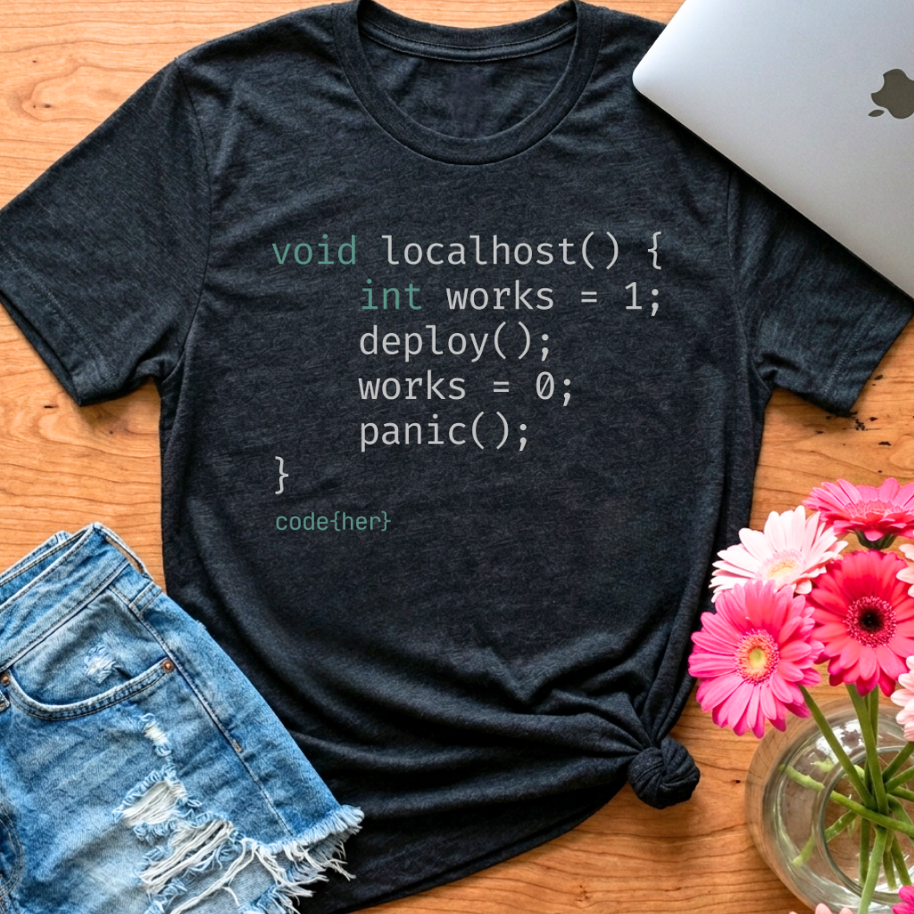 Localhost — C T-Shirt for Women in Tech | code{her}