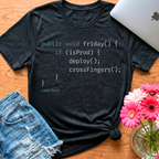 Friday — Java T-Shirt for Women in Tech | code{her}