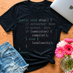 Ship — Java T-Shirt for Women in Tech | code{her}